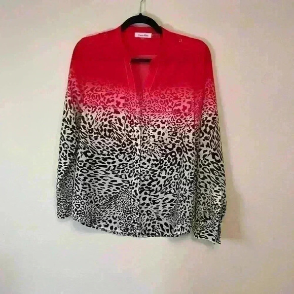Calvin Klein ombré button up shirt size small - Picture 1 of 4
